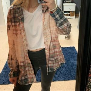 Bleached flannel